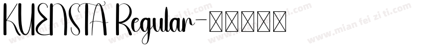 KUENSTA Regular字体转换
